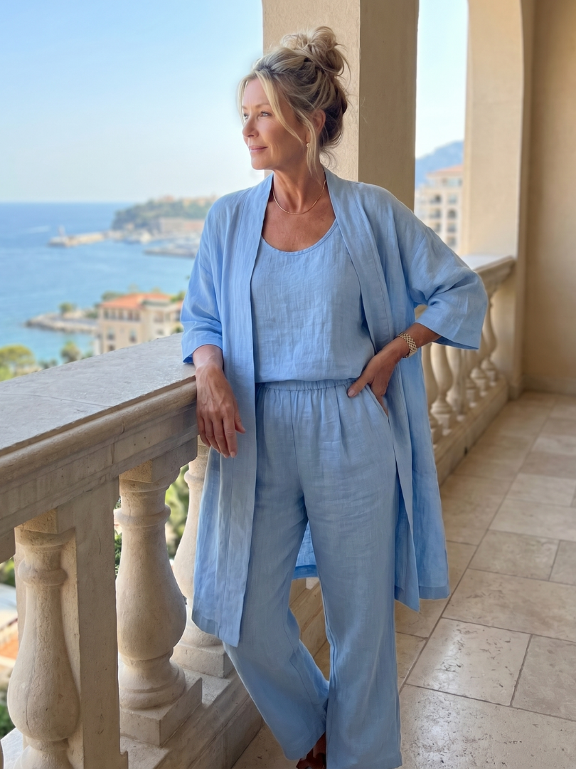 Yael | Three Piece Relaxed Top and Trouser Set