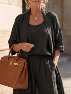 Yael | Three Piece Relaxed Top and Trouser Set
