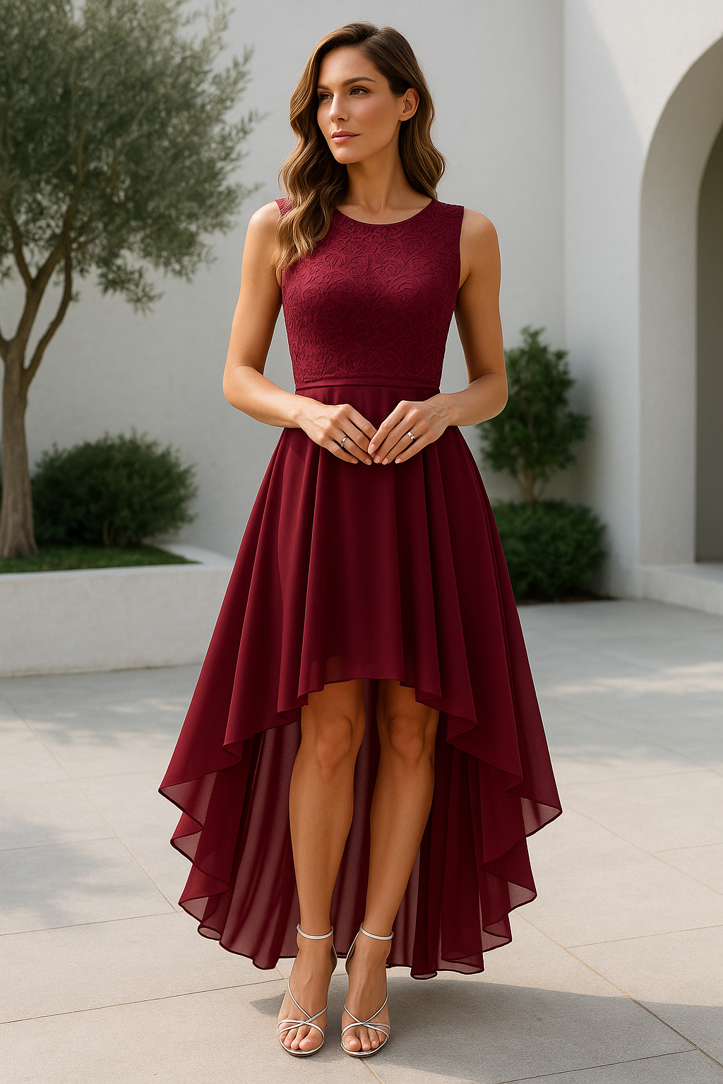 Marie | Women's High-Low Dress for Wedding Guests