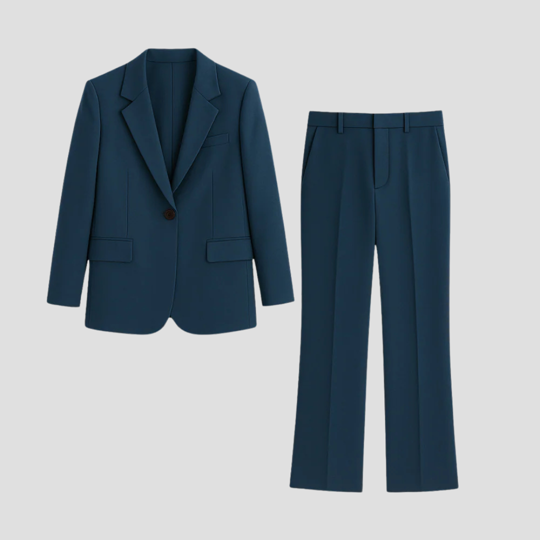 Laura | Women's Tailored Suit Set with Long Blazer and Trousers
