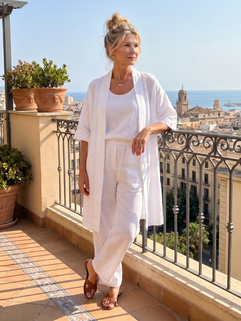 Yael | Three Piece Relaxed Top and Trouser Set