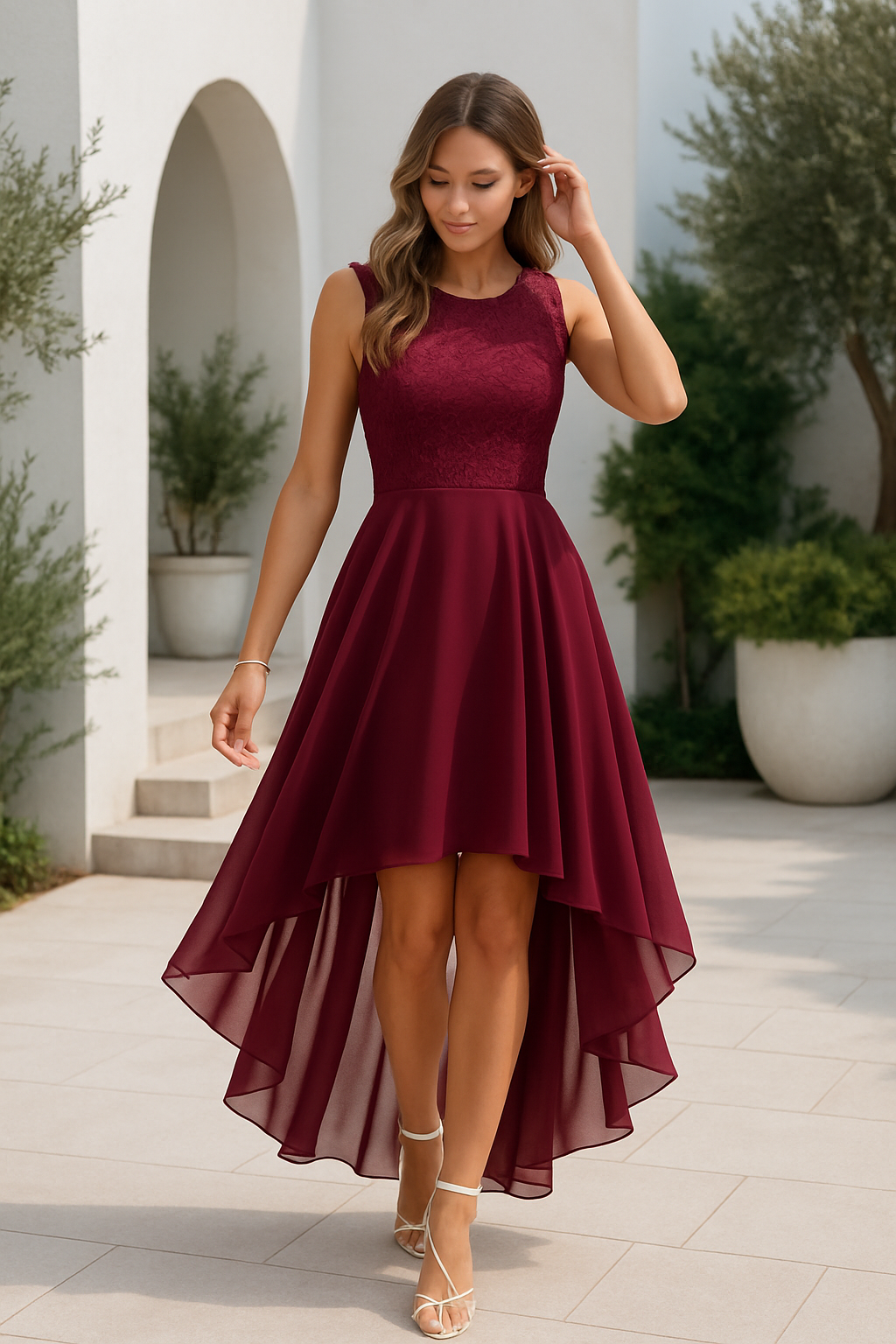 Marie | Women's High-Low Dress for Wedding Guests