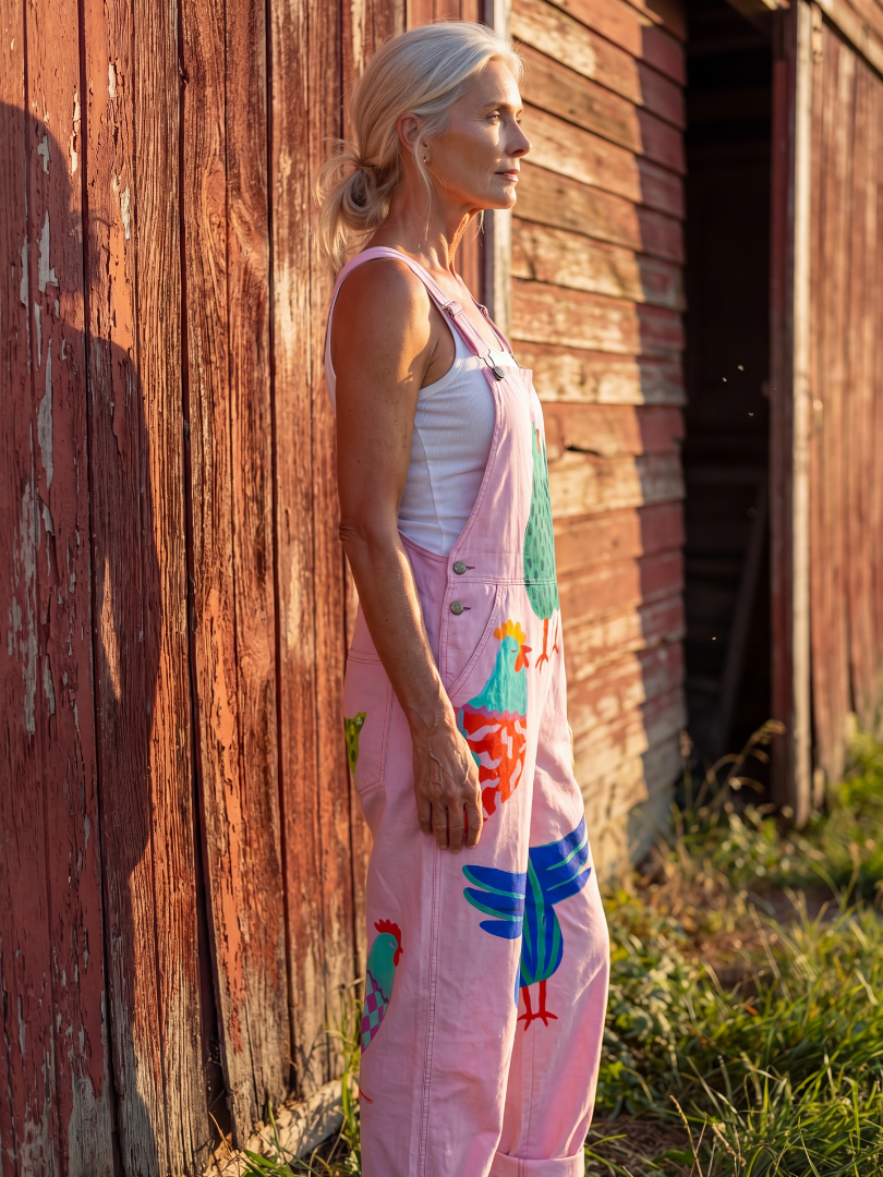 Sanna | Hen Motif Jumpsuit