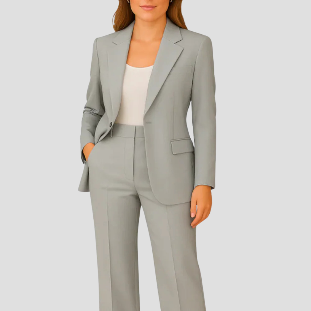 Laura | Women's Tailored Suit Set with Long Blazer and Trousers
