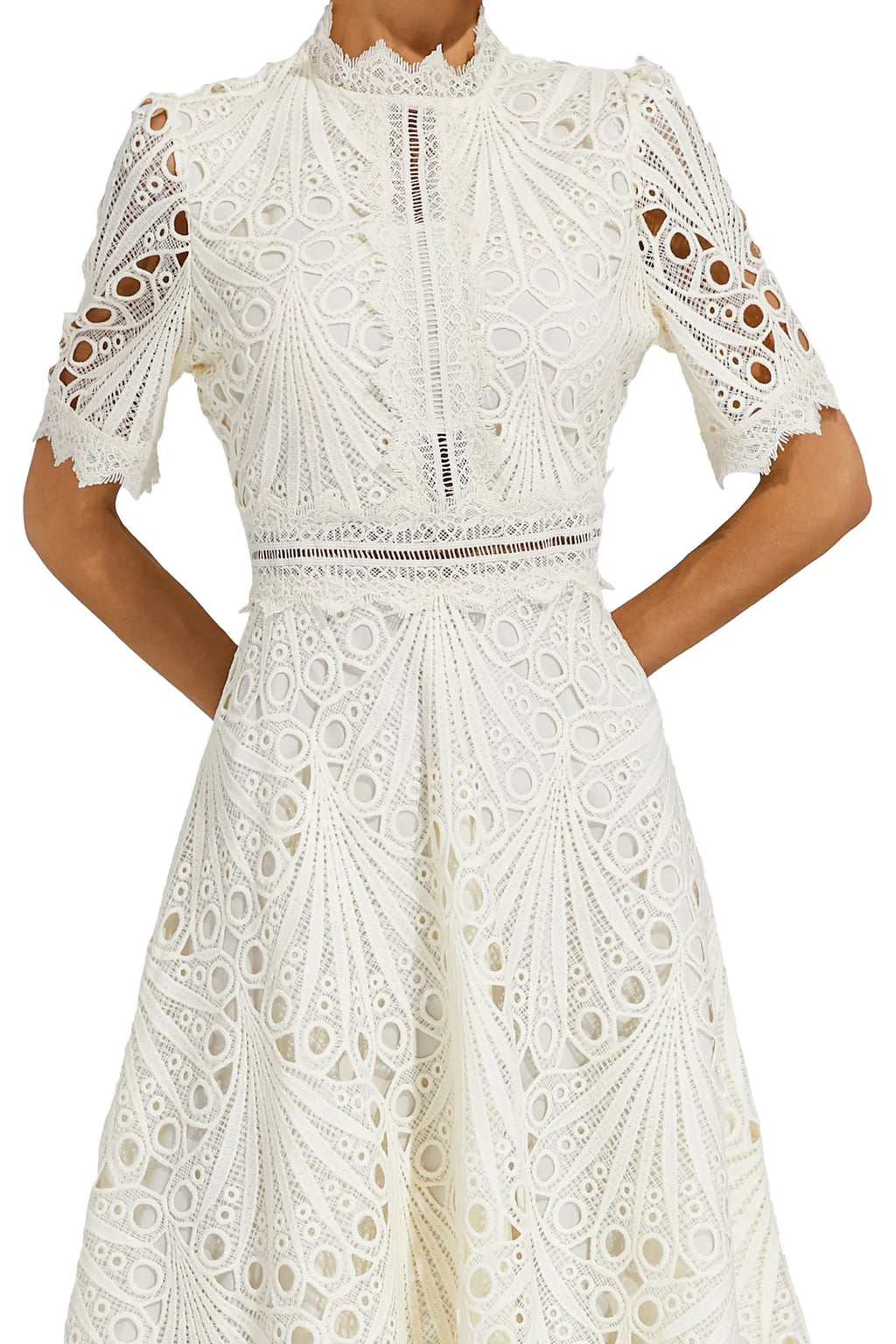 Jasmin | Women's Chic Lace Midi Dress