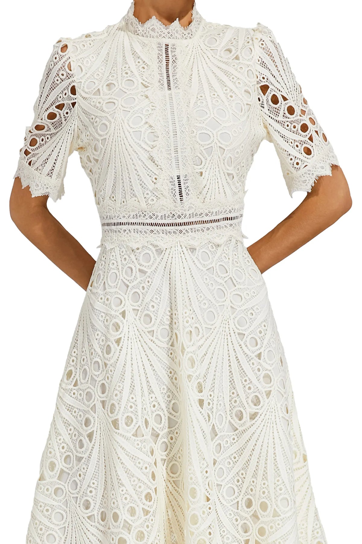 Jasmin | Women's Chic Lace Midi Dress