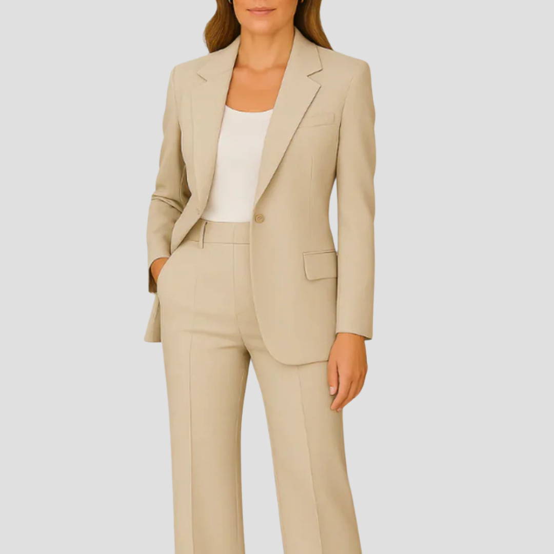 Laura | Women's Tailored Suit Set with Long Blazer and Trousers