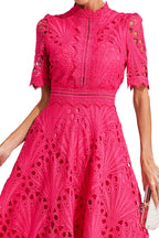 Jasmin | Women's Chic Lace Midi Dress
