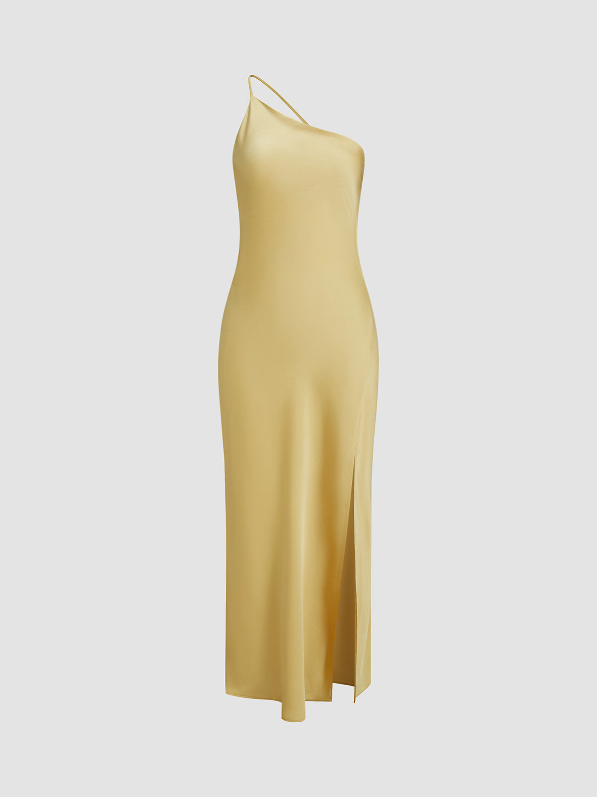 Satin Open Back Maxi Dress – Elegant Evening & Wedding Guest Dress