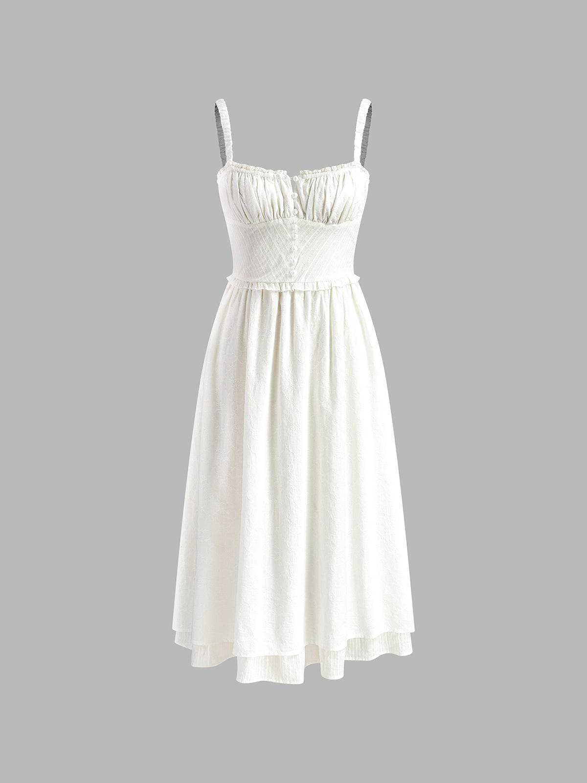 Ruffle Hem Midi Dress – Sleeveless Summer Holiday Dress