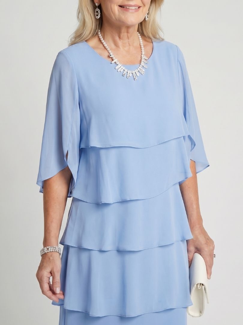 Brent | Layered Tier Midi Dress