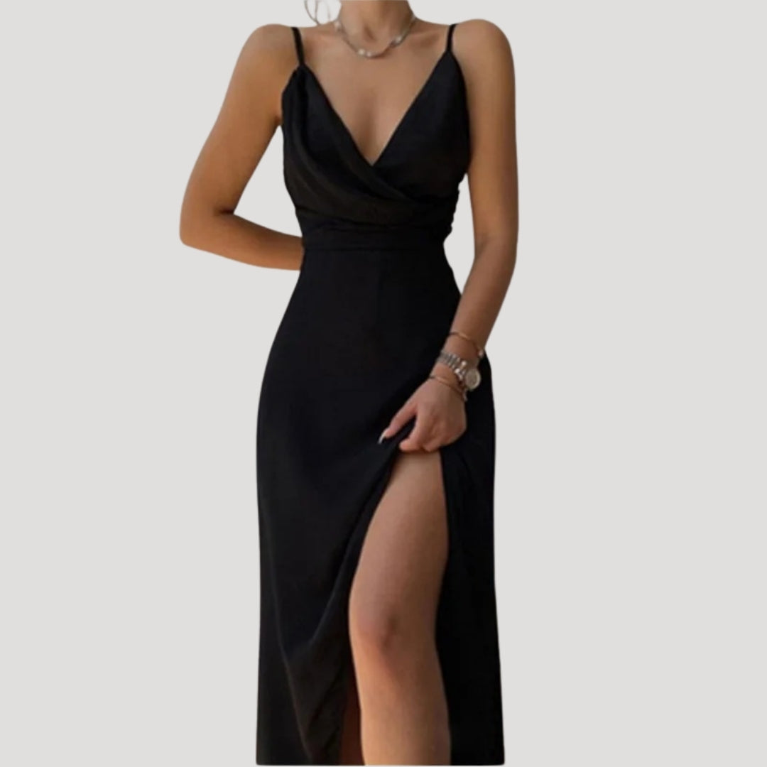 Nadine | Women's Maxi Dress with Slit for Wedding Guests