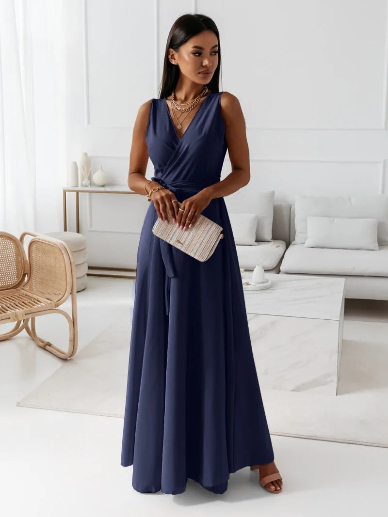 Jessica | Women's Wrap Maxi Dress for Wedding Guests