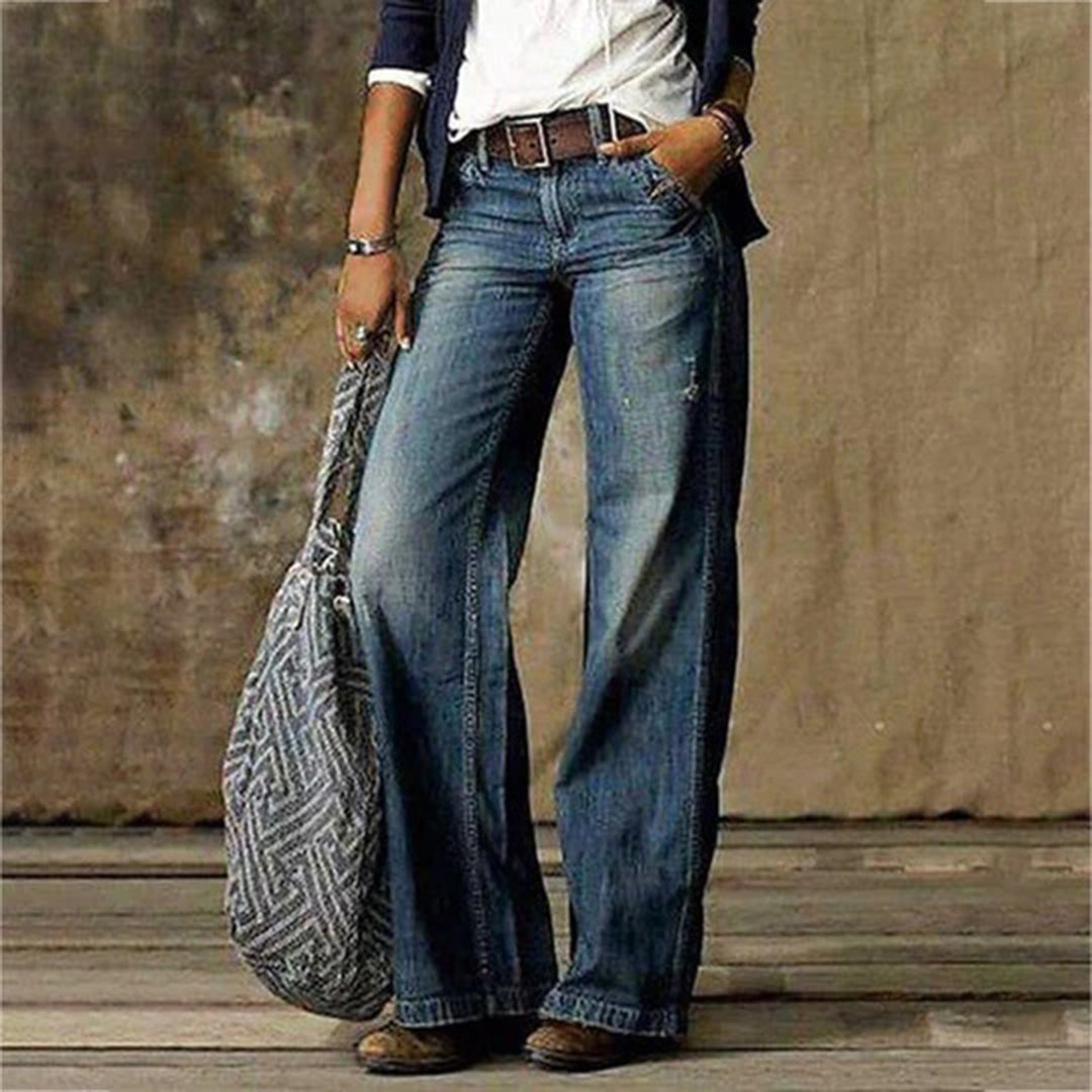 Sarah | Women's Vintage Denim Jeans with Wide Legs