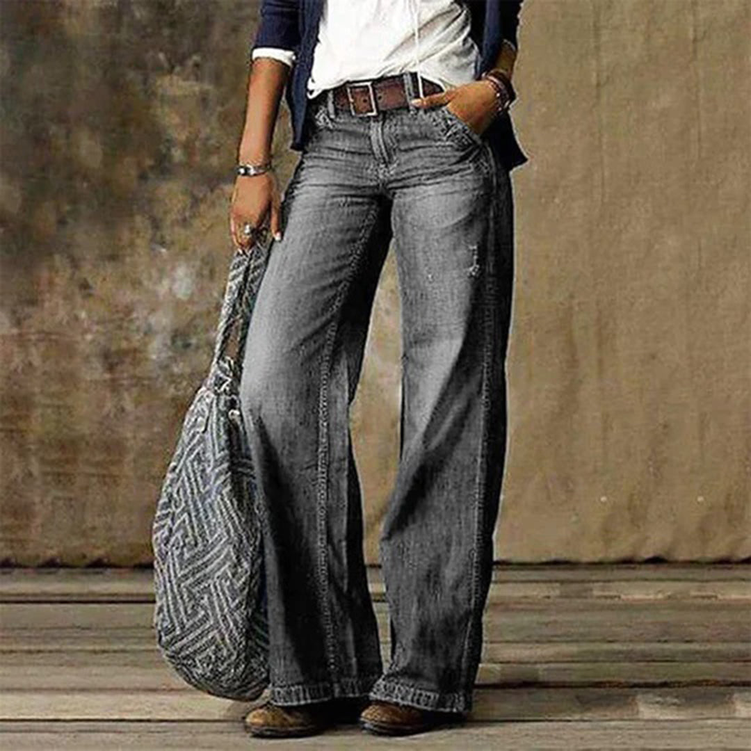 Sarah | Women's Vintage Denim Jeans with Wide Legs