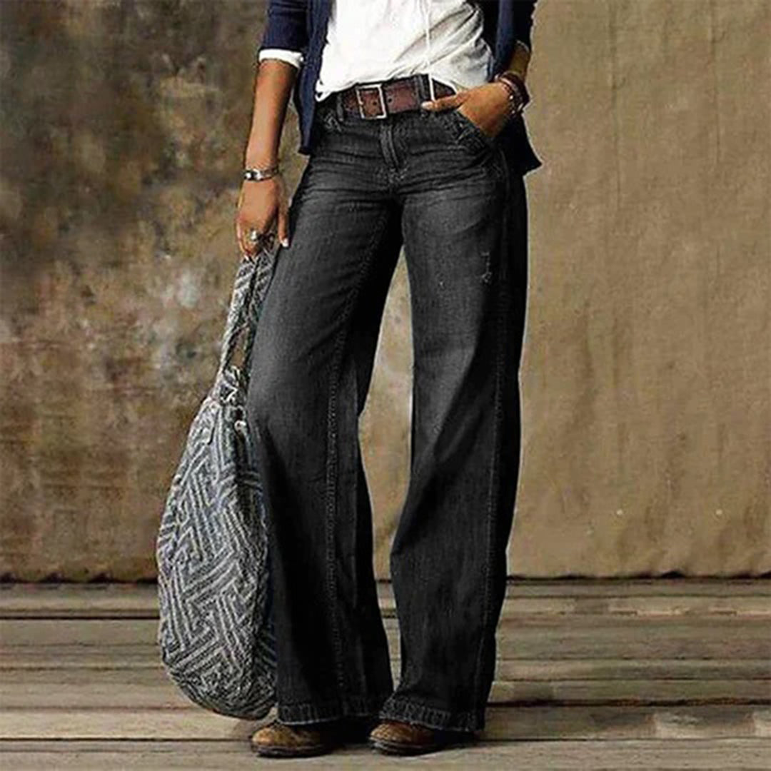 Sarah | Women's Vintage Denim Jeans with Wide Legs