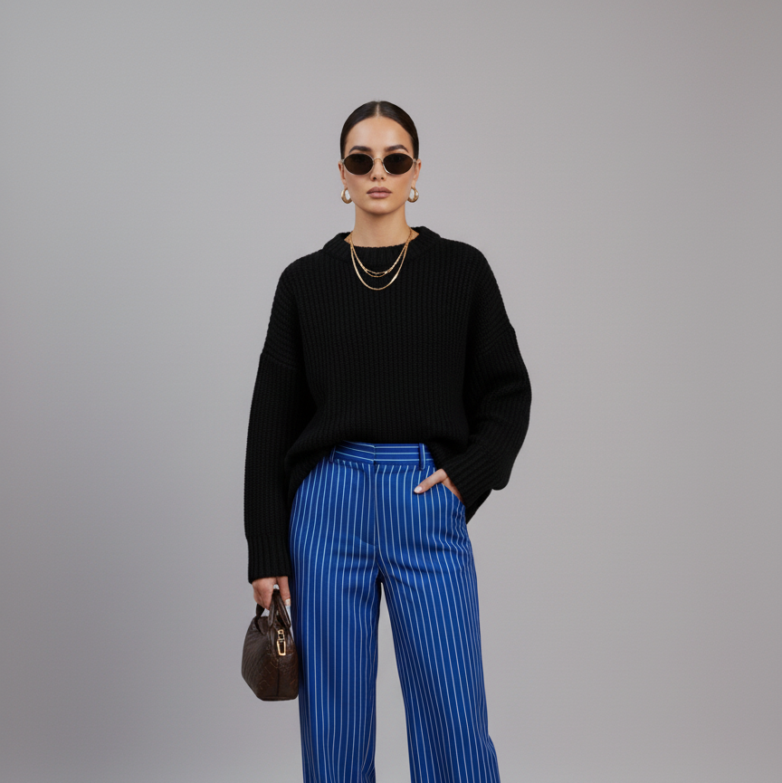 Round Neck Women's Sweater