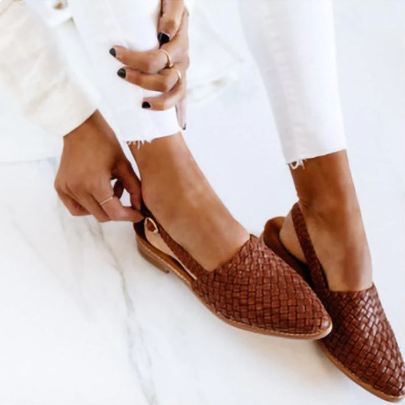 Verena | Women's Spring Woven Slingback Ballerinas