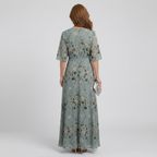 Selora | Halter Bloom Flow Maxi Dress