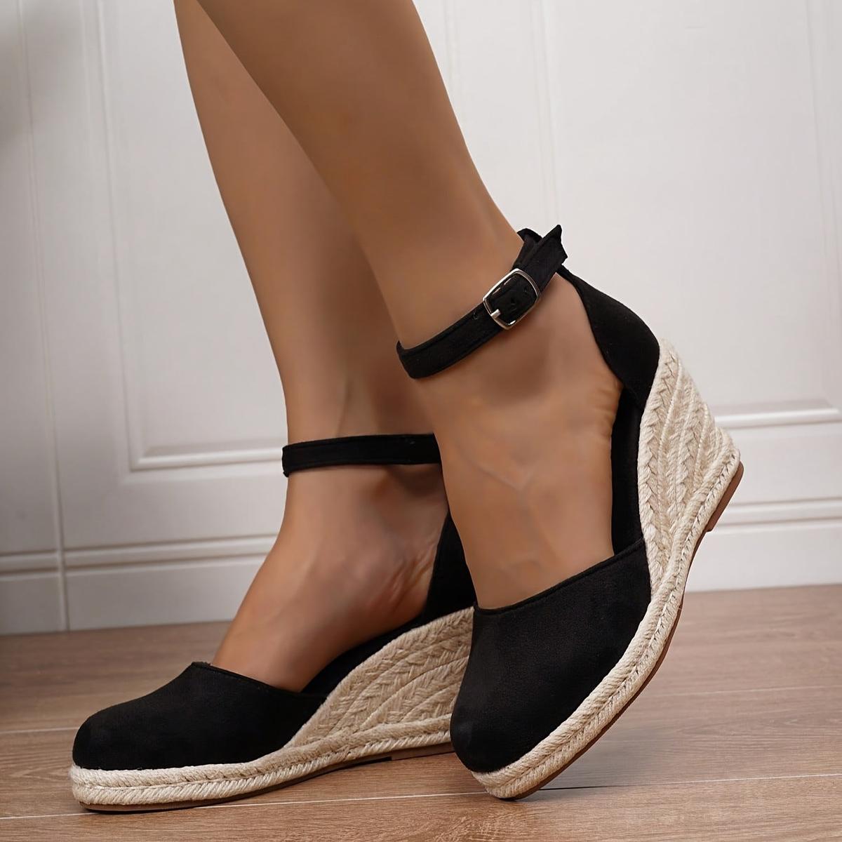 Anna | Women's Casual Wedge Sandals with Ankle Strap
