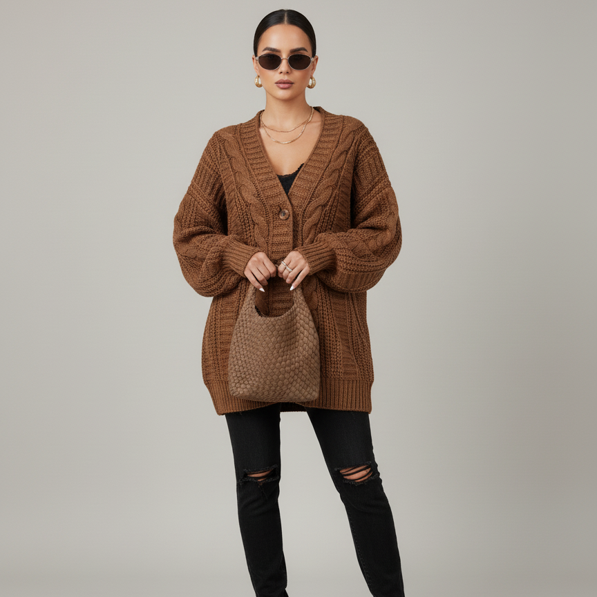 Women's V-Neck Cardigan