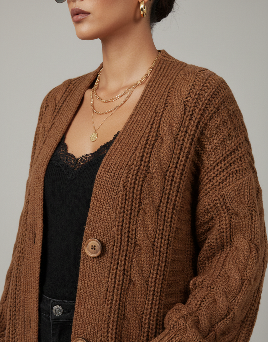 Women's V-Neck Cardigan