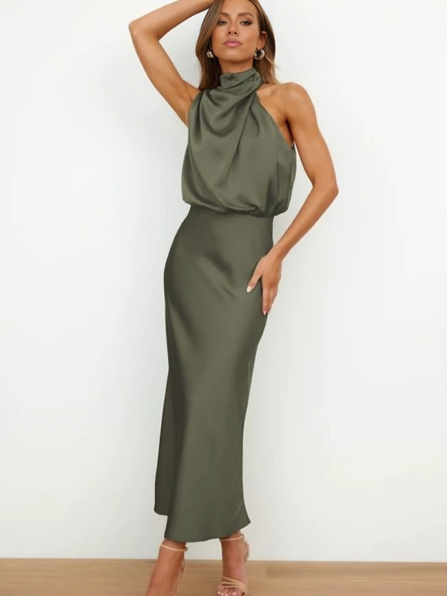 Doris | Women's Stylish Halter Evening Dress