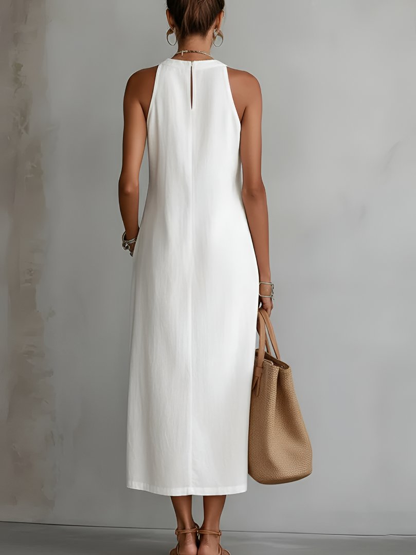 Elfriede | Women's Sleeveless Embroidered Midi Dress