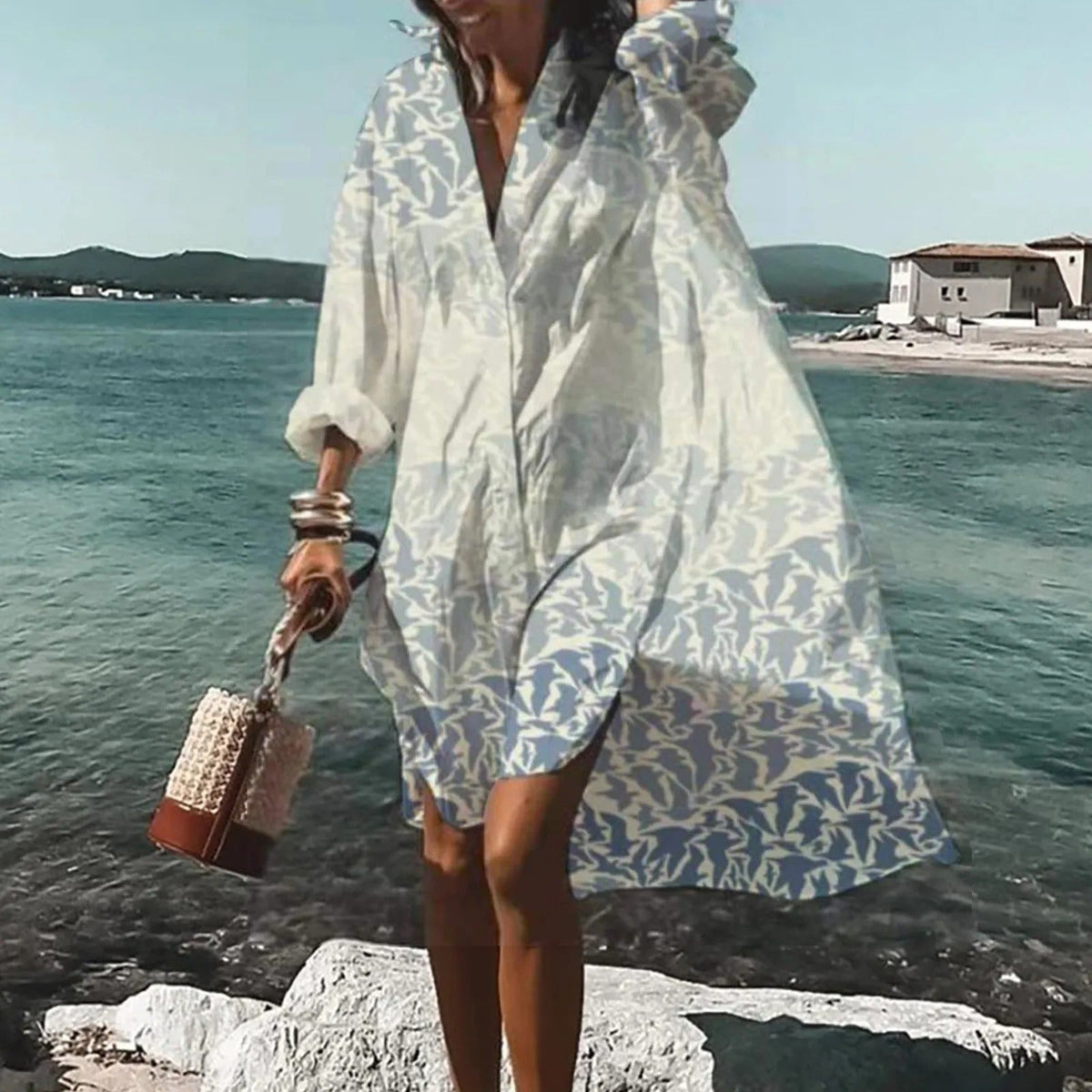 Helga | Women's Autumn Casual Shirt Dress