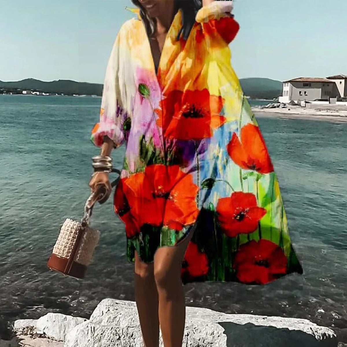 Helga | Women's Autumn Casual Shirt Dress
