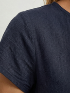 Lillian | Short Sleeve Knee Length Pocket Dress