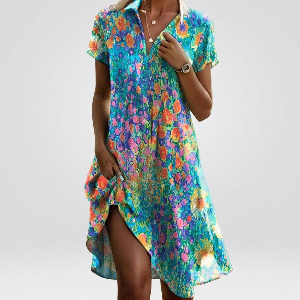 Women's Boho Floral Summer Dress