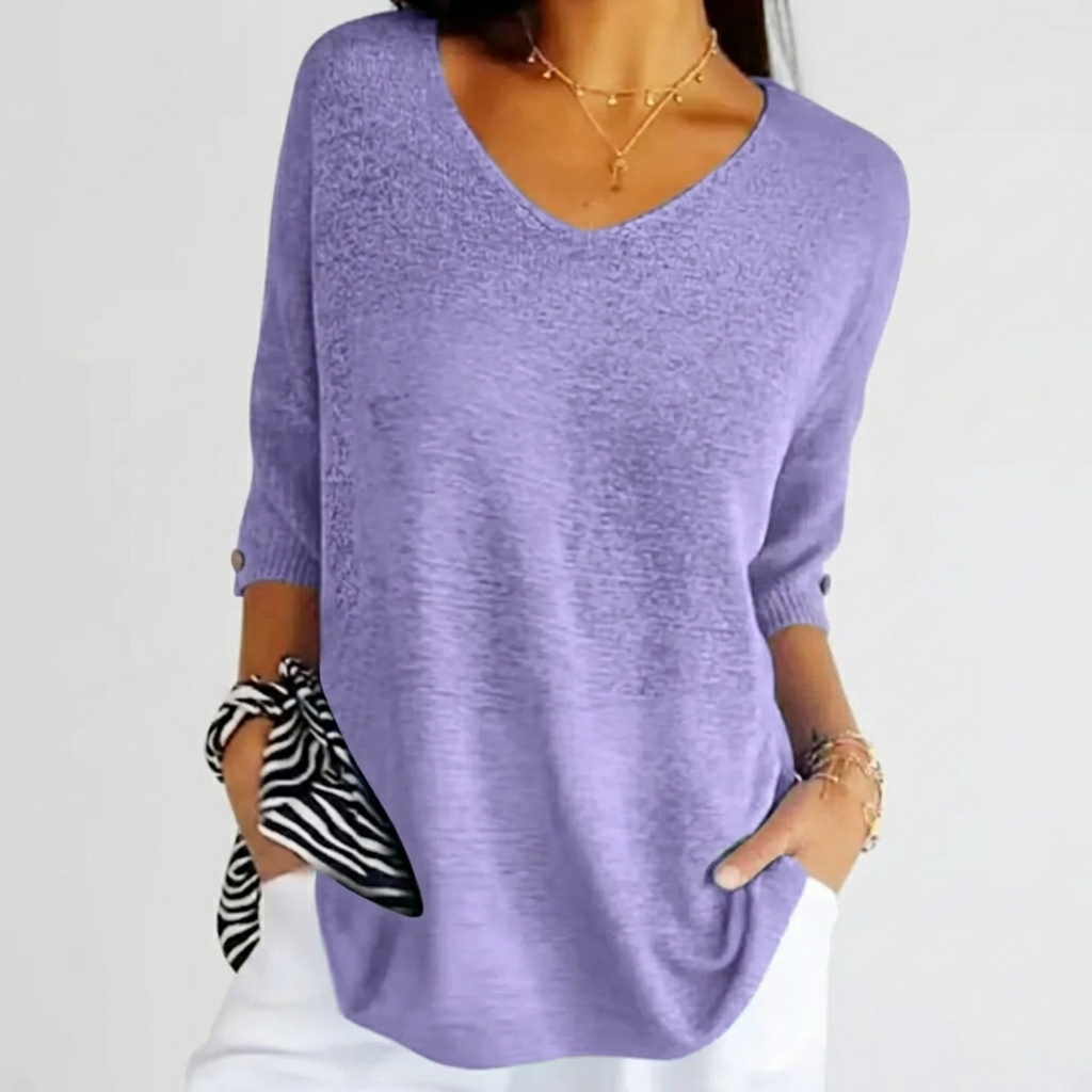 Women's Relaxed V-Neck Top