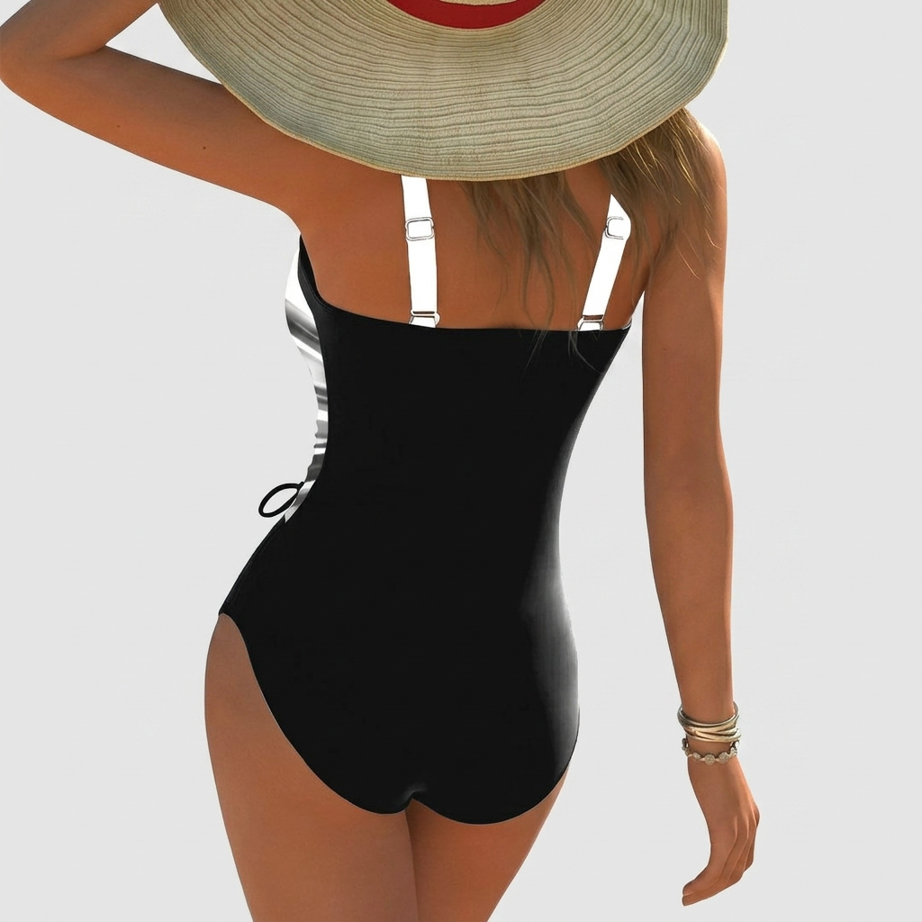 Women's Tummy Control Swimsuit with Wrap Front Design